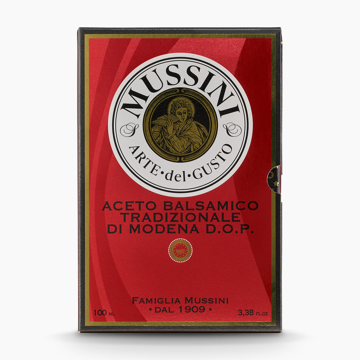Mussini gift box for 12-year Traditional Balsamic Vinegar of Modena DOP.