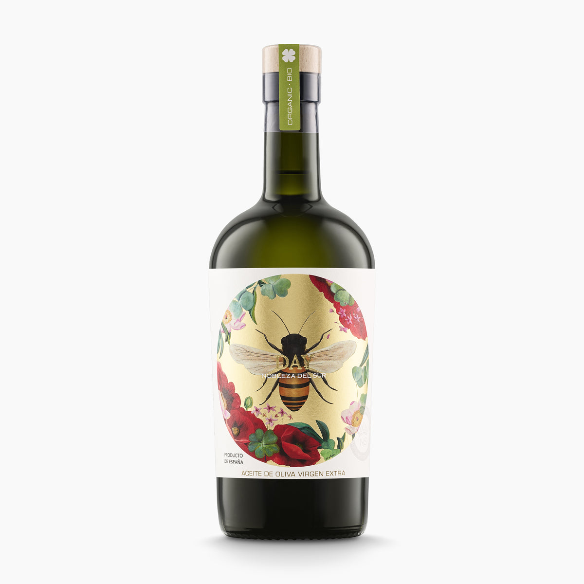 Nobleza del Sur Organic Day 500 ml bottle of Spanish organic extra virgin olive oil.