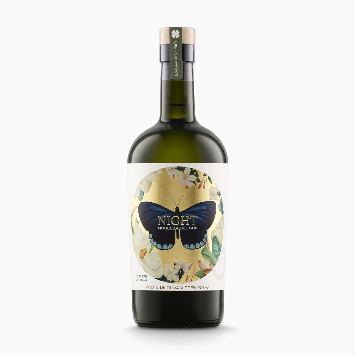 500ml Nobleza del Sur Organic Night extra virgin olive oil bottle from Andalusia, Spain.