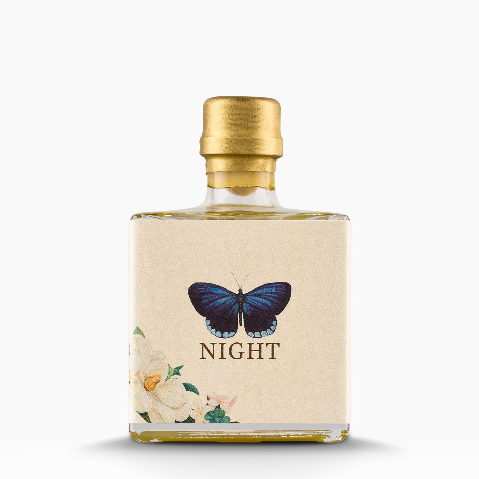 100 ml bottle of Nobleza del Sur Organic Night extra virgin olive oil.