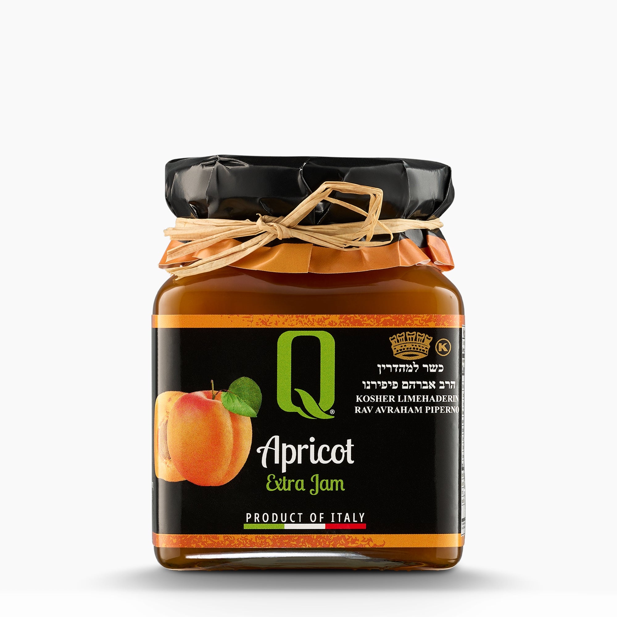 350g jar of Quattrociocchi Apricot Jam from Italy.