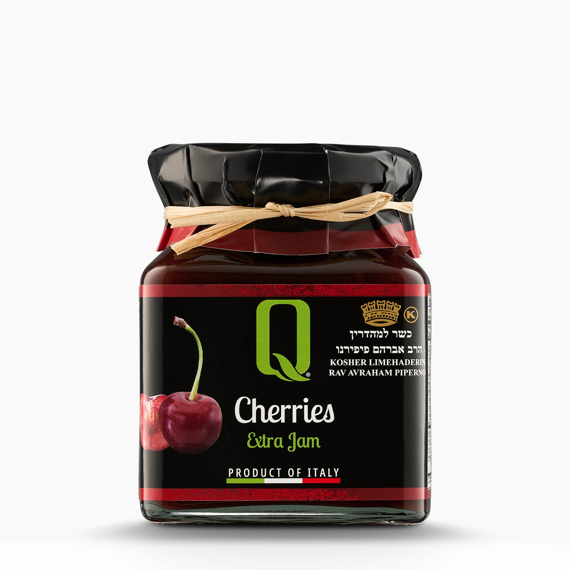 Quattrociocchi Cherry Jam from Italy in a 350g jar.