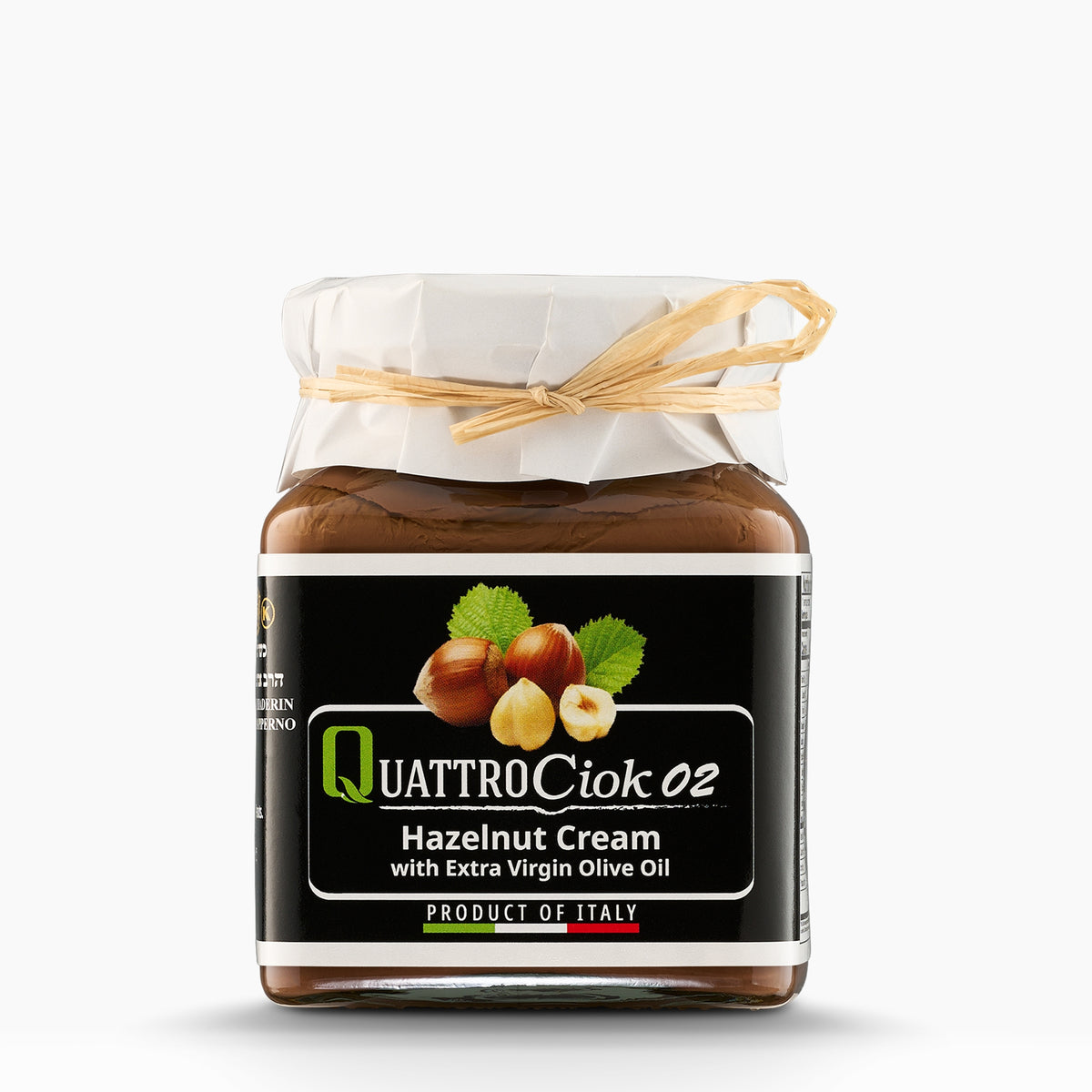 320g jar of Quattrociocchi Hazelnut Cream from Italy.