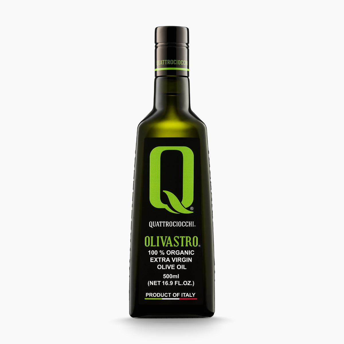 Quattrociocchi Olivastro Organic extra virgin olive oil 500ml bottle.