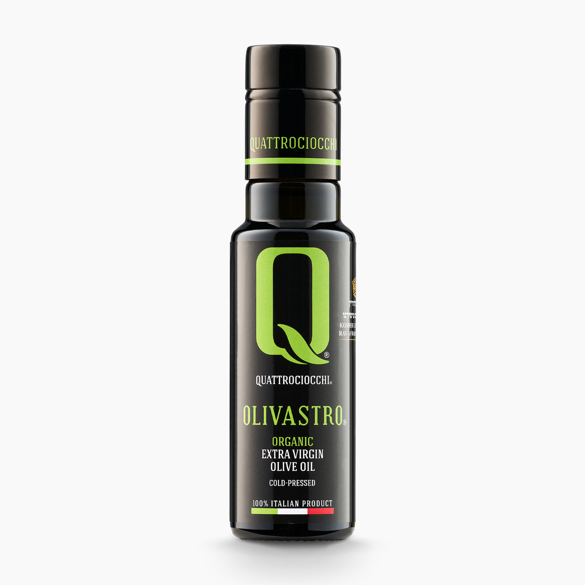 100 ml sample bottle of Quattrociocchi Olivastro Organic extra virgin olive oil.