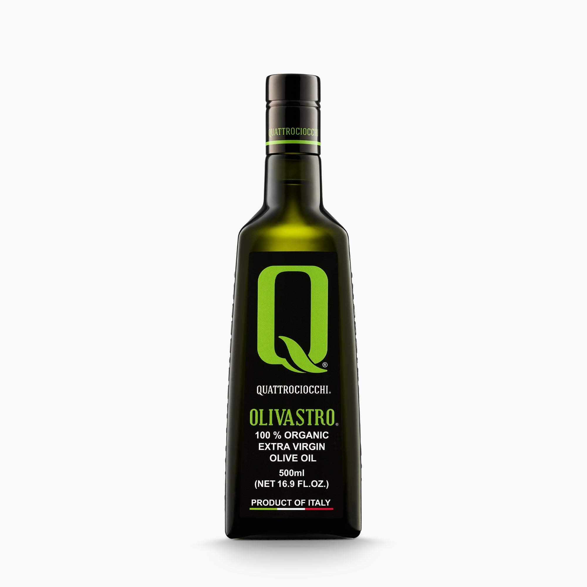 Quattrociocchi Olivastro Organic extra virgin olive oil 500ml bottle.