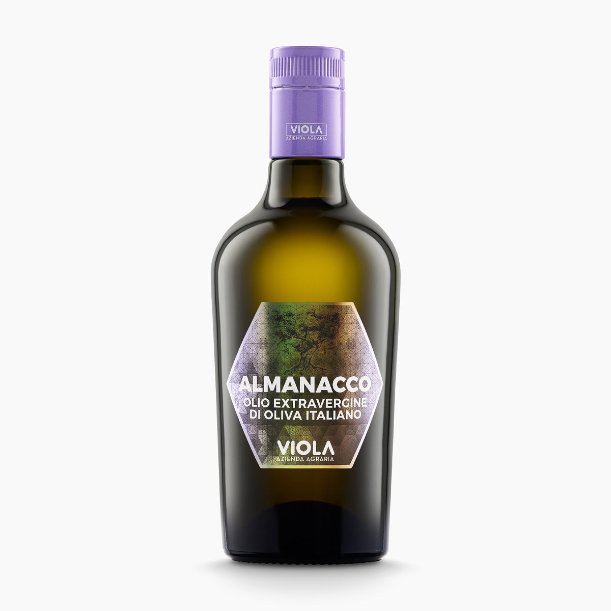 500 ml bottle of Viola Almanacco Centennial extra virgin olive oil from Umbria, Italy.