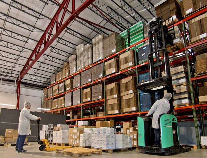 Olive Oil Lovers staff at our warehouse.